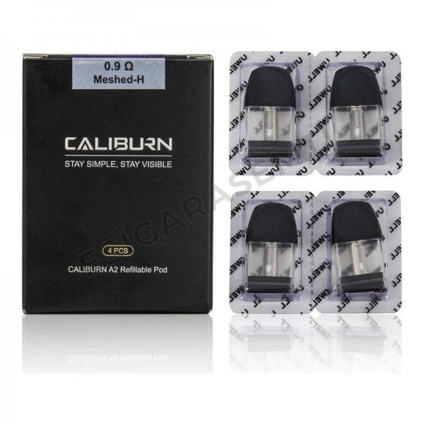 UWELL CALİBURN A2/A2S/AK2 0.9 OHM YEDEK KARTUŞ – (4’LÜ PAKET)