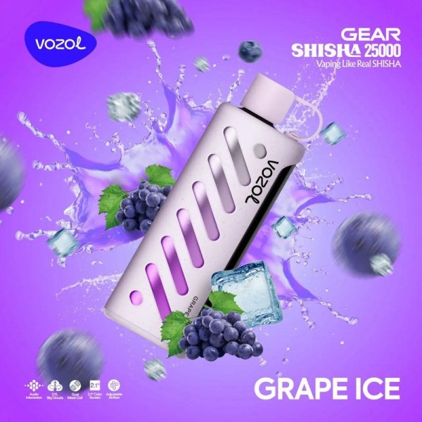 Vozol 25.000 Puff Grape Ice 