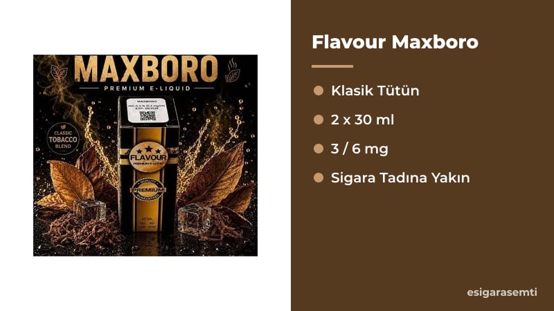 Flavour Maxboro özellikleri
