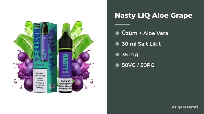 Nasty LIQ Aloe Grape özellikleri