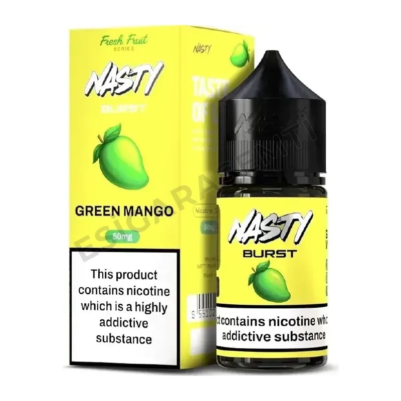 Nasty Burst Green Mango Salt Likit 30ml – Yeşil Mango