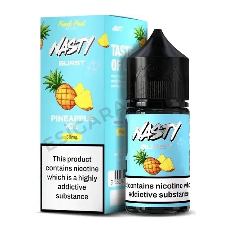 Nasty Burst Pineapple Ice Salt Likit 30ml – Ananas ve Buz