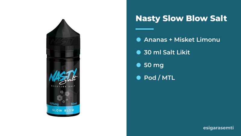 Nasty Slow Blow Salt özellikleri