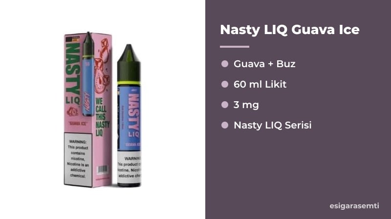 Nasty LIQ Guava Ice özellikleri