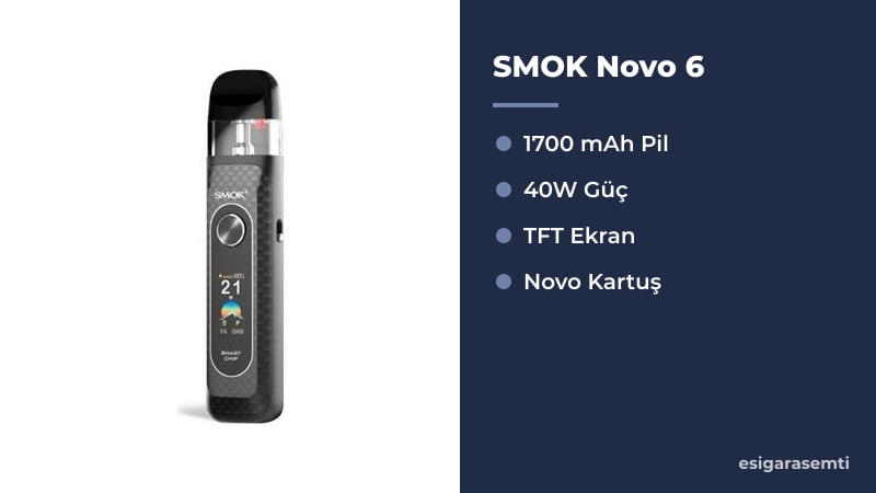 SMOK Novo 6 özellikleri