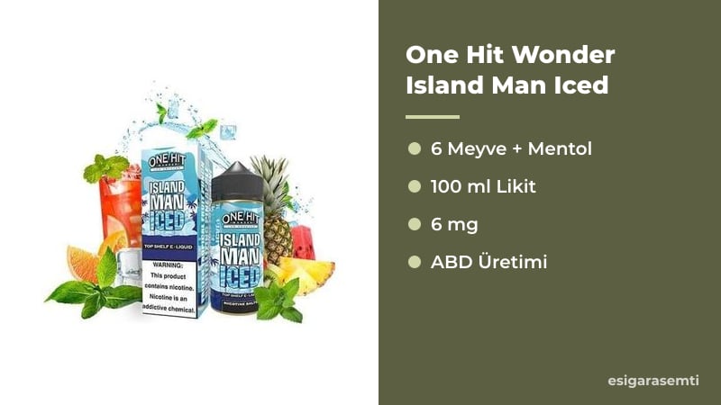 One Hit Wonder Island Man Iced özellikleri