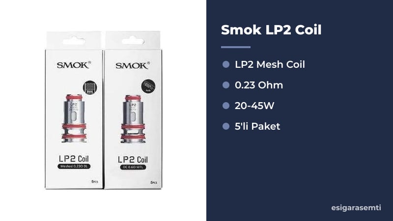 Smok LP2 Coil özellikleri
