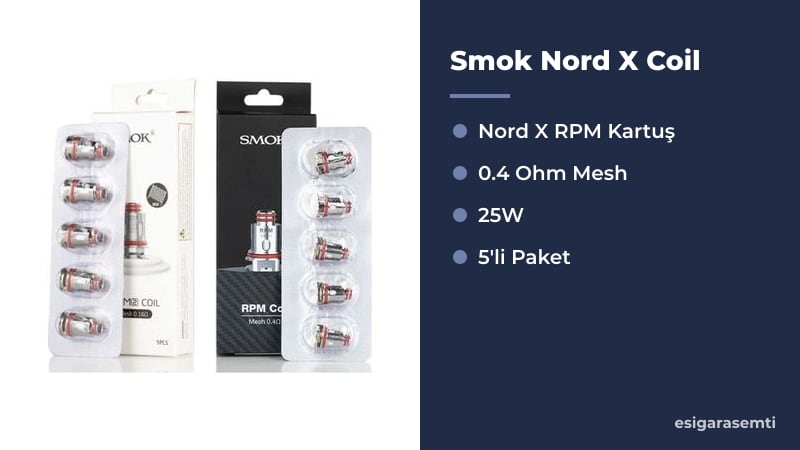 Smok Nord X Coil özellikleri