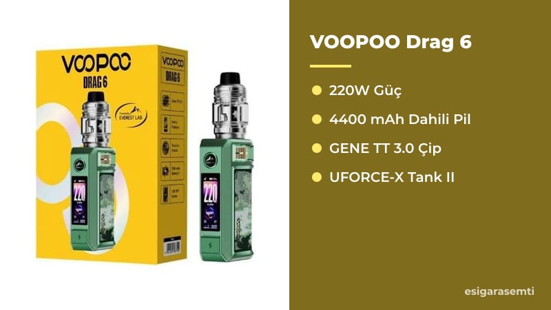 VOOPOO Drag 6 özellikleri